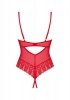 Ingridia czerwone body otwarte z dziurką M/L